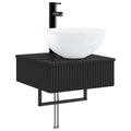 Wandmontiertes Waschbecken Schwarz 40 x 41 x 40,5 cm