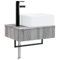 Wandmontiertes Waschbecken Grau Sonoma 50 x 41 x 39 cm