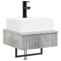 Wandmontiertes Waschbecken Betongrau 40 x 41 x 39 cm