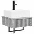 Wandmontiertes Waschbecken Grau Sonoma 40 x 41 x 39 cm