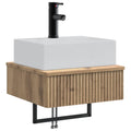 Wandmontiertes Waschbecken Artisan-Eiche 40 x 41 x 39 cm