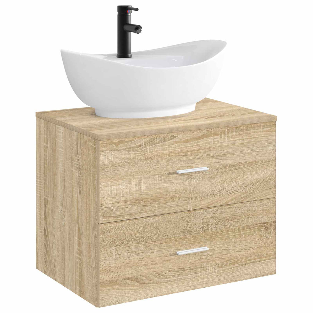 Waschbecken fürs Badezimmer Matt Schwarz 59 x 35 x 21 cm Metall