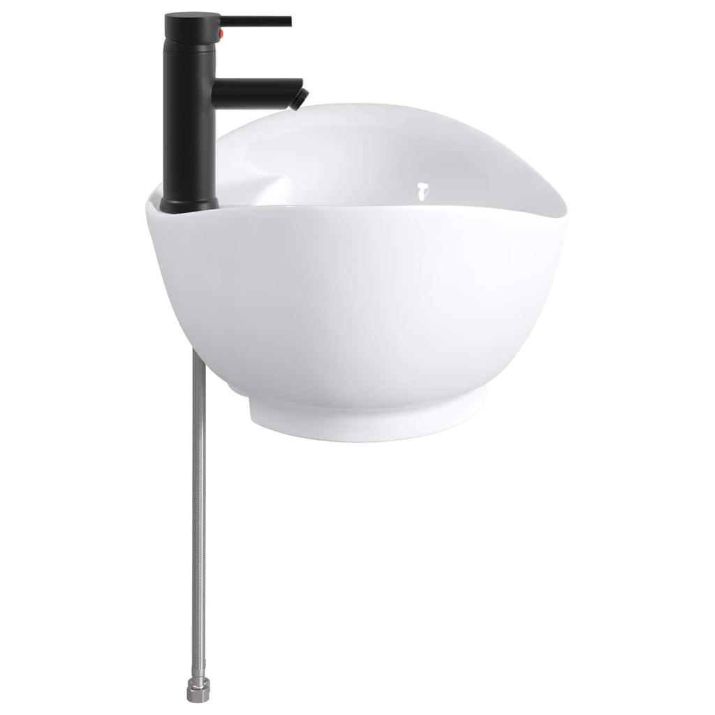 Waschbecken fürs Badezimmer Matt Schwarz 59 x 35 x 21 cm Metall