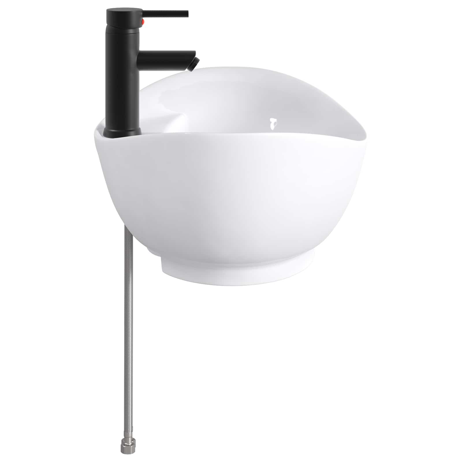 Waschbecken fürs Badezimmer Matt Schwarz 59 x 35 x 21 cm Metall