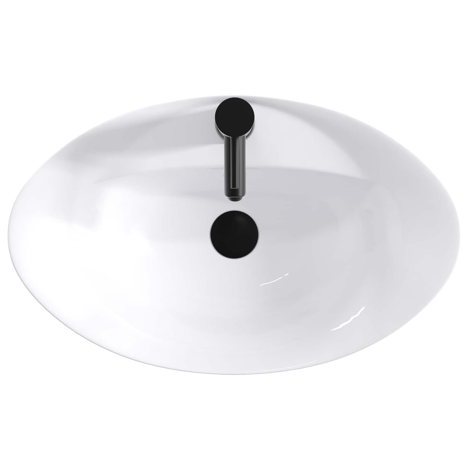 Waschbecken fürs Badezimmer Matt Schwarz 59 x 35 x 21 cm Metall