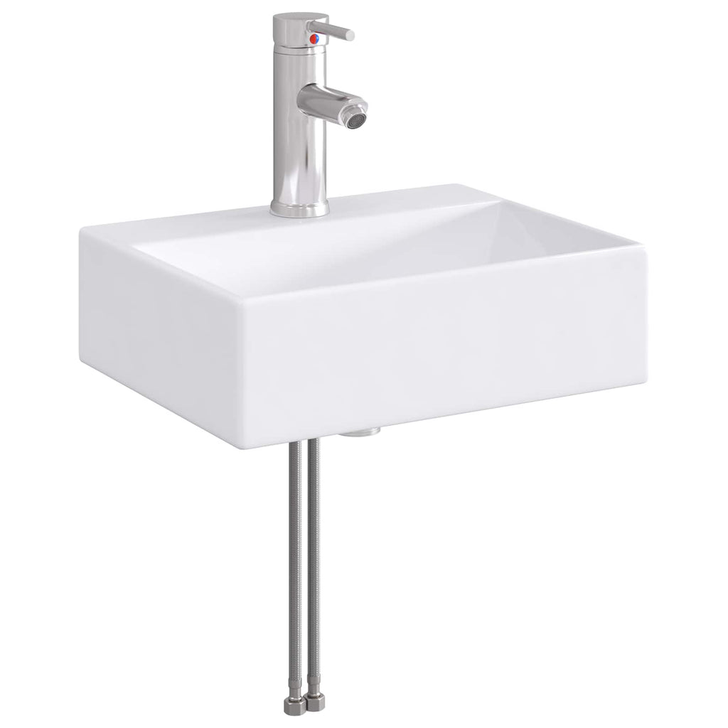 Waschbecken fürs Badezimmer Chrom 39 x 30,5 x 12,5 cm Metall