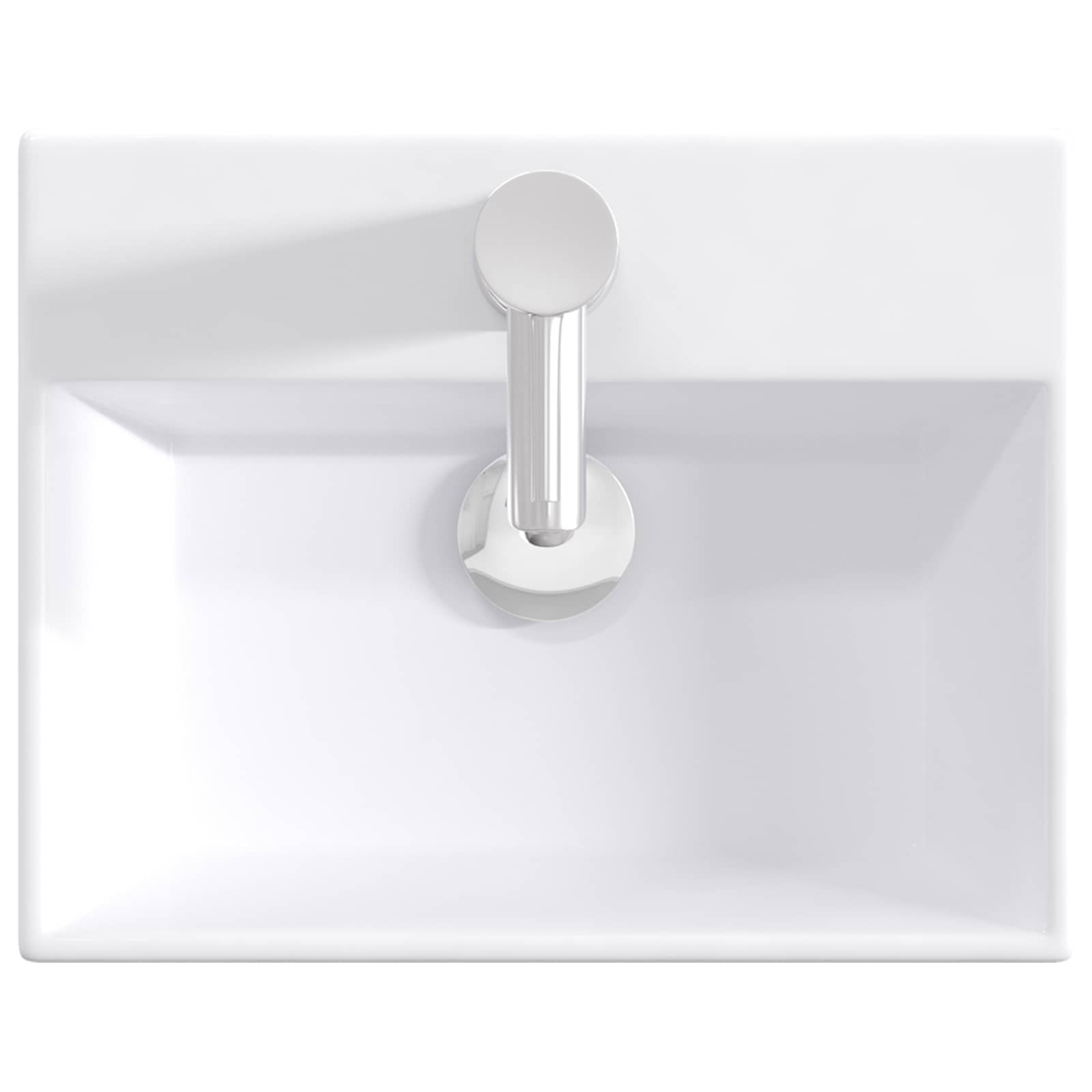 Waschbecken fürs Badezimmer Chrom 39 x 30,5 x 12,5 cm Metall