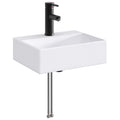 Waschbecken fürs Badezimmer Matt Schwarz 39 x 30,5 x 12,5 cm