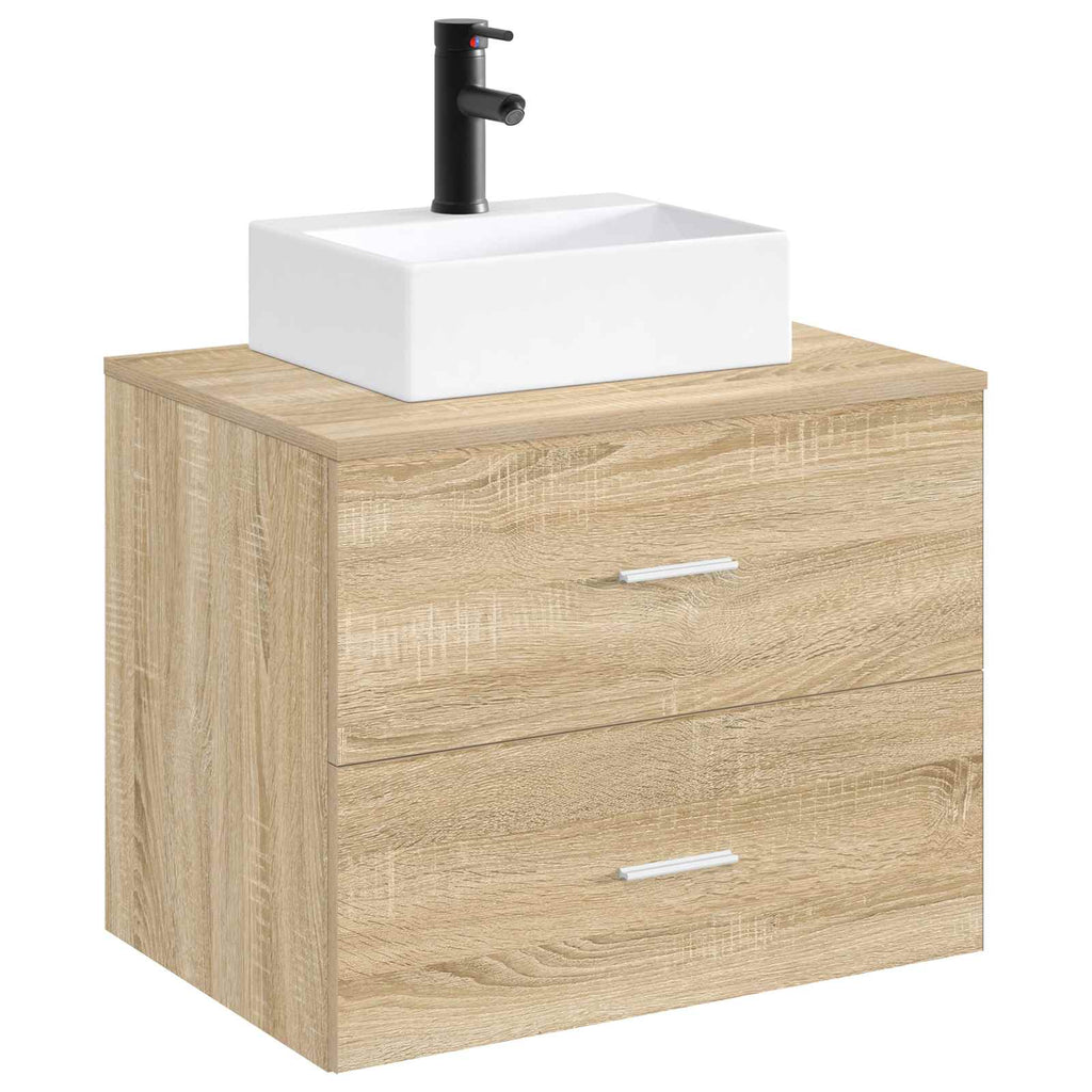 Waschbecken fürs Badezimmer Matt Schwarz 39 x 30,5 x 12,5 cm