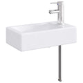 Waschbecken fürs Badezimmer Chrom 45,5 x 25,5 x 13 cm Metall