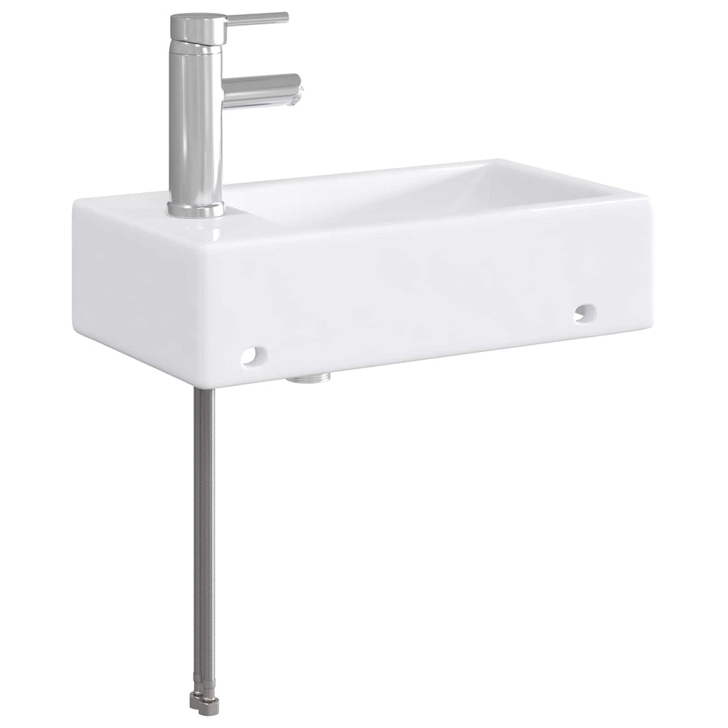 Waschbecken fürs Badezimmer Chrom 45,5 x 25,5 x 13 cm Metall