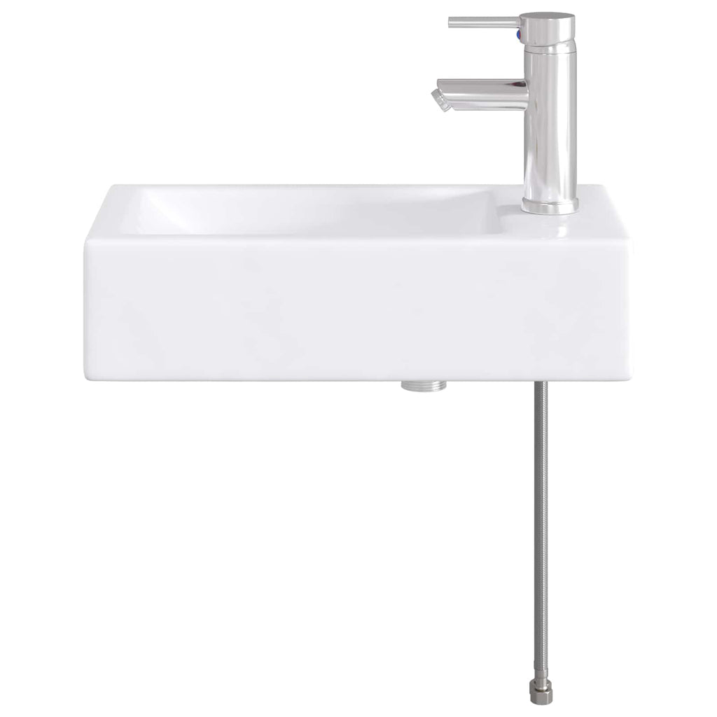 Waschbecken fürs Badezimmer Chrom 45,5 x 25,5 x 13 cm Metall