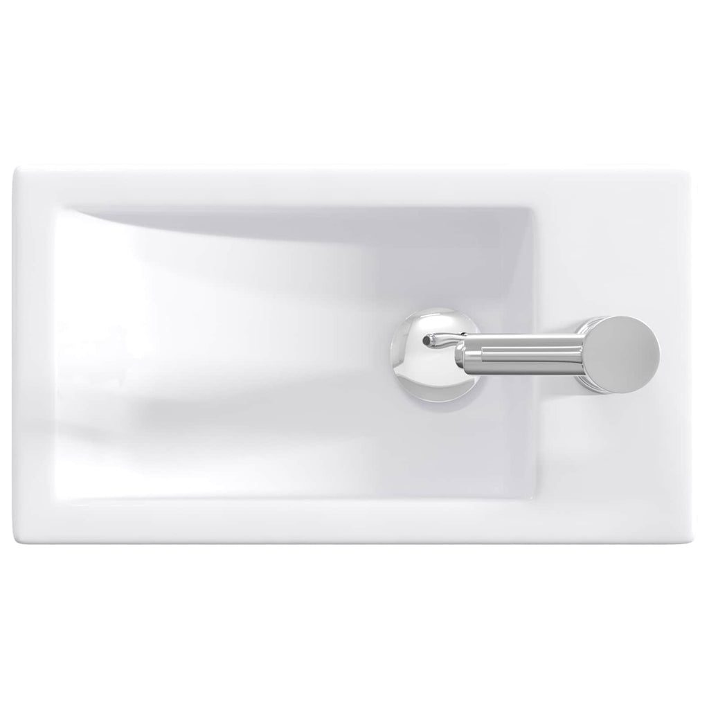 Waschbecken fürs Badezimmer Chrom 45,5 x 25,5 x 13 cm Metall