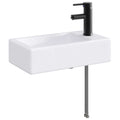 Waschbecken fürs Badezimmer Matt Schwarz 45,5 x 25,5 x 13 cm