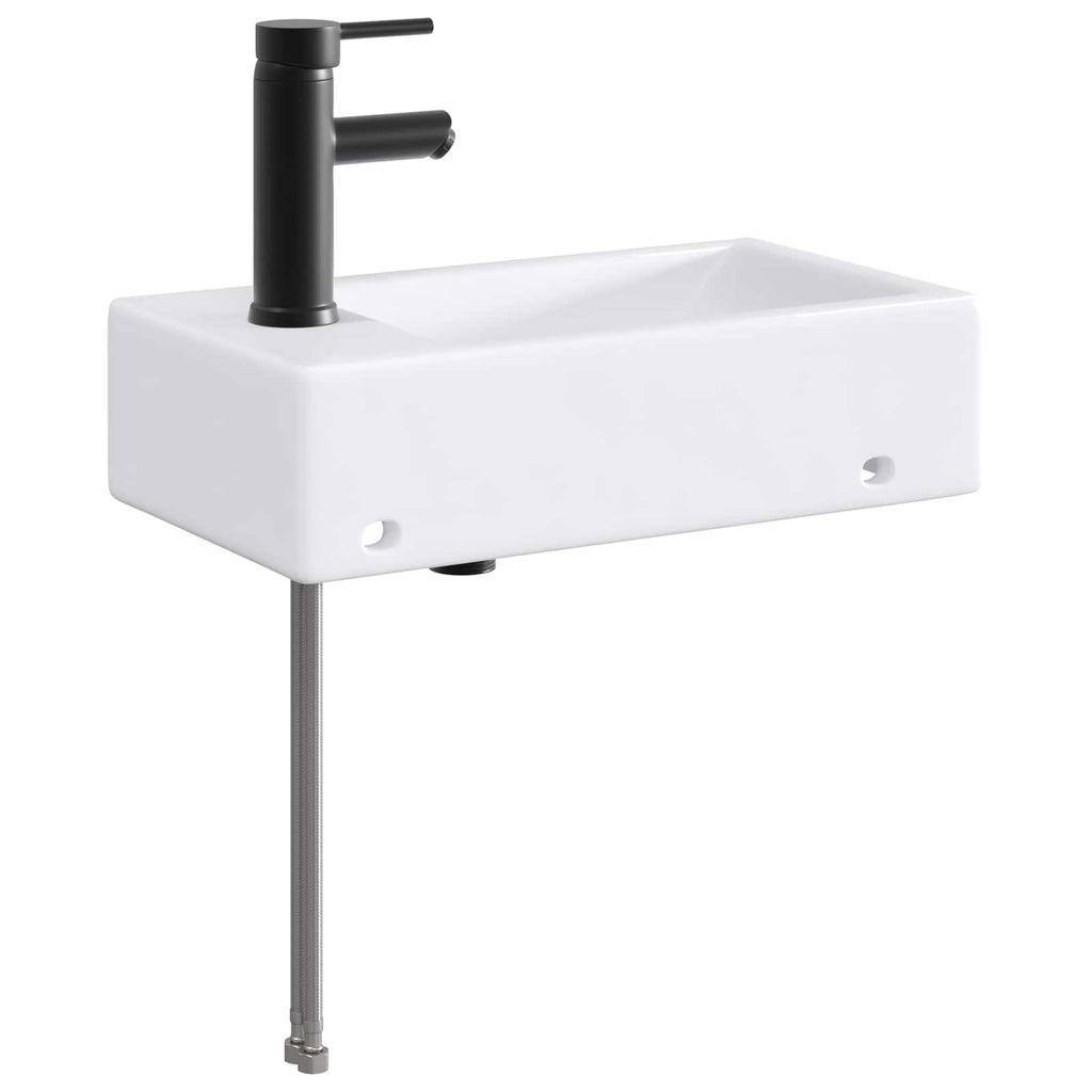 Waschbecken fürs Badezimmer Matt Schwarz 45,5 x 25,5 x 13 cm