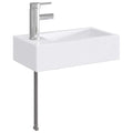 Waschbecken fürs Badezimmer Chrom 45,5 x 25,5 x 13 cm Metall