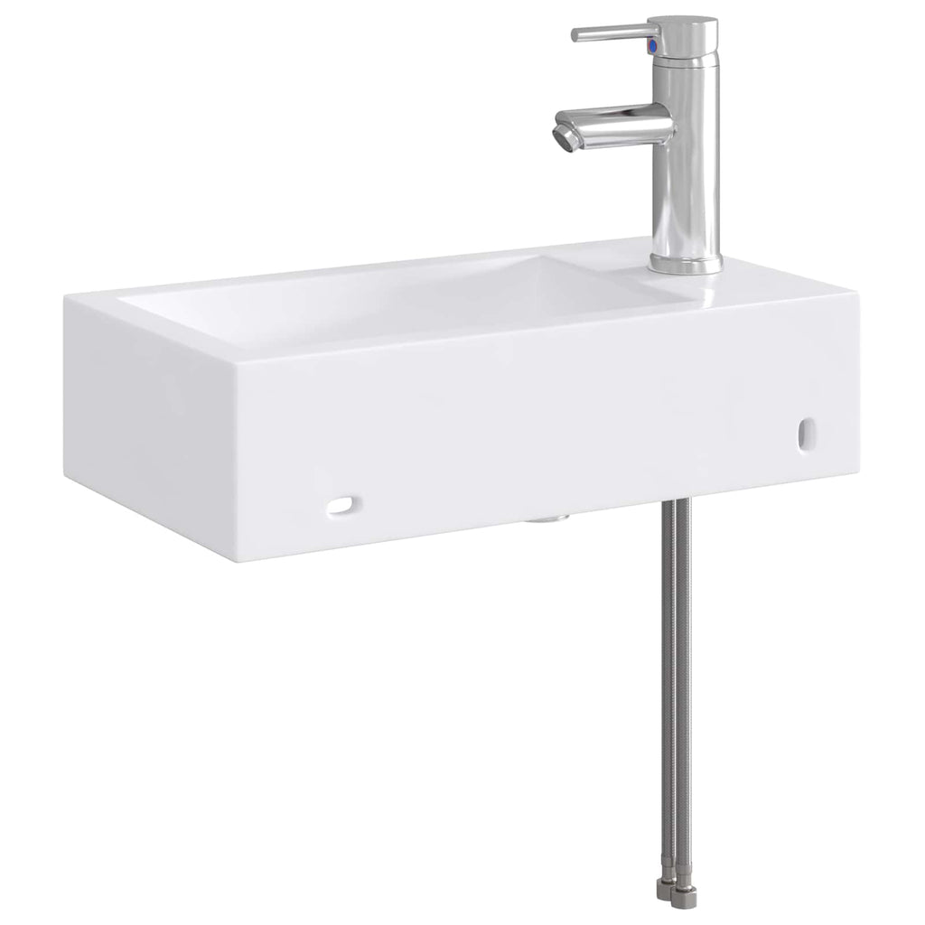 Waschbecken fürs Badezimmer Chrom 45,5 x 25,5 x 13 cm Metall