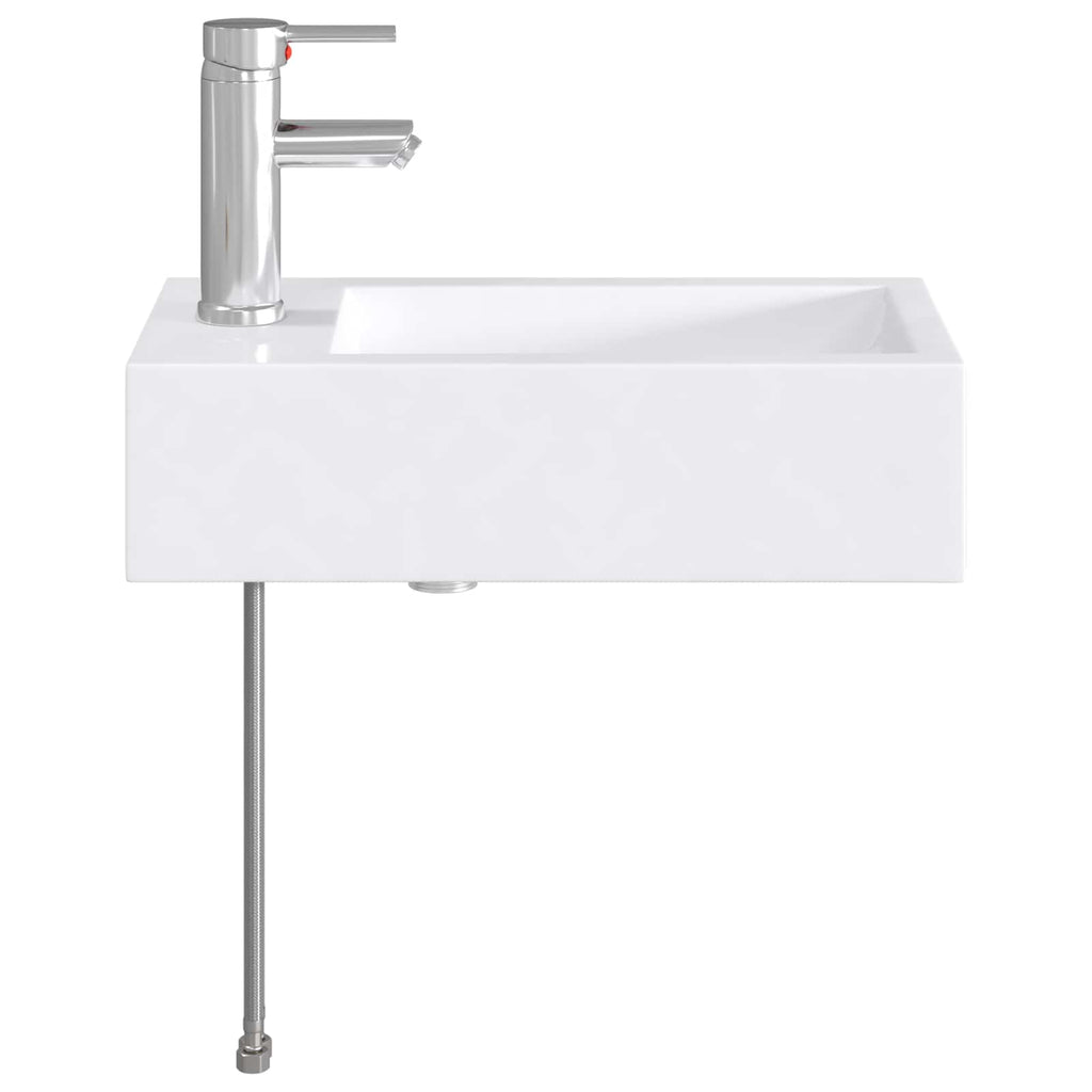 Waschbecken fürs Badezimmer Chrom 45,5 x 25,5 x 13 cm Metall