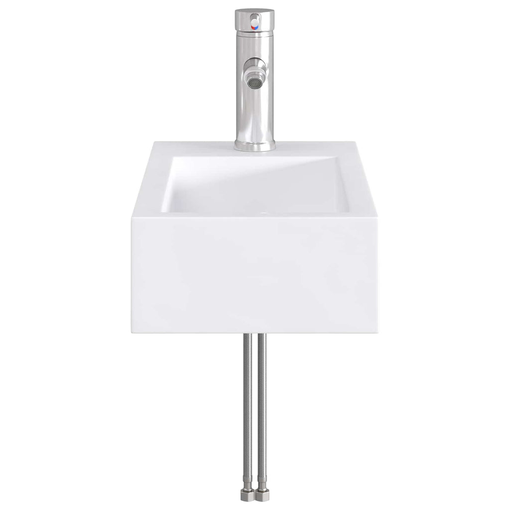 Waschbecken fürs Badezimmer Chrom 45,5 x 25,5 x 13 cm Metall