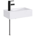 Waschbecken fürs Badezimmer Matt Schwarz 45,5 x 25,5 x 13 cm