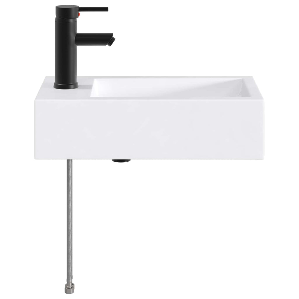 Waschbecken fürs Badezimmer Matt Schwarz 45,5 x 25,5 x 13 cm