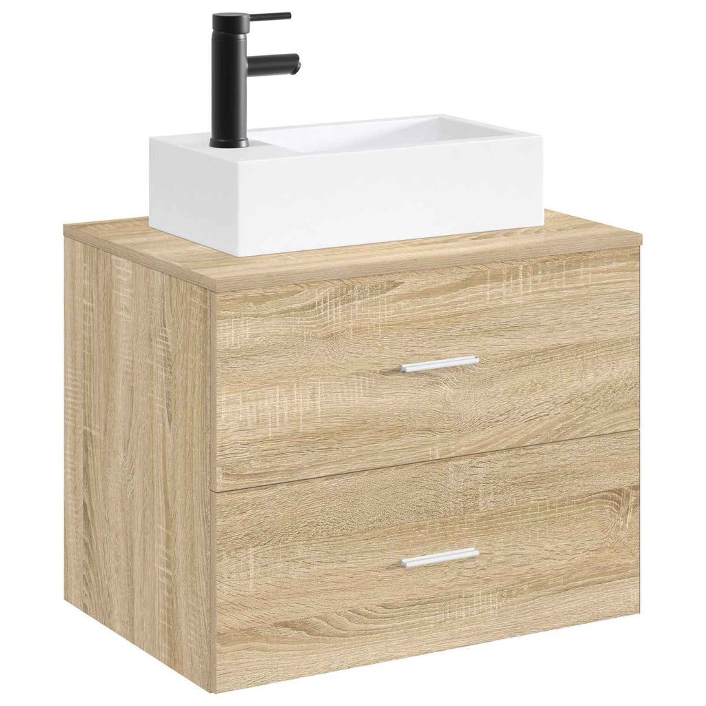 Waschbecken fürs Badezimmer Matt Schwarz 45,5 x 25,5 x 13 cm