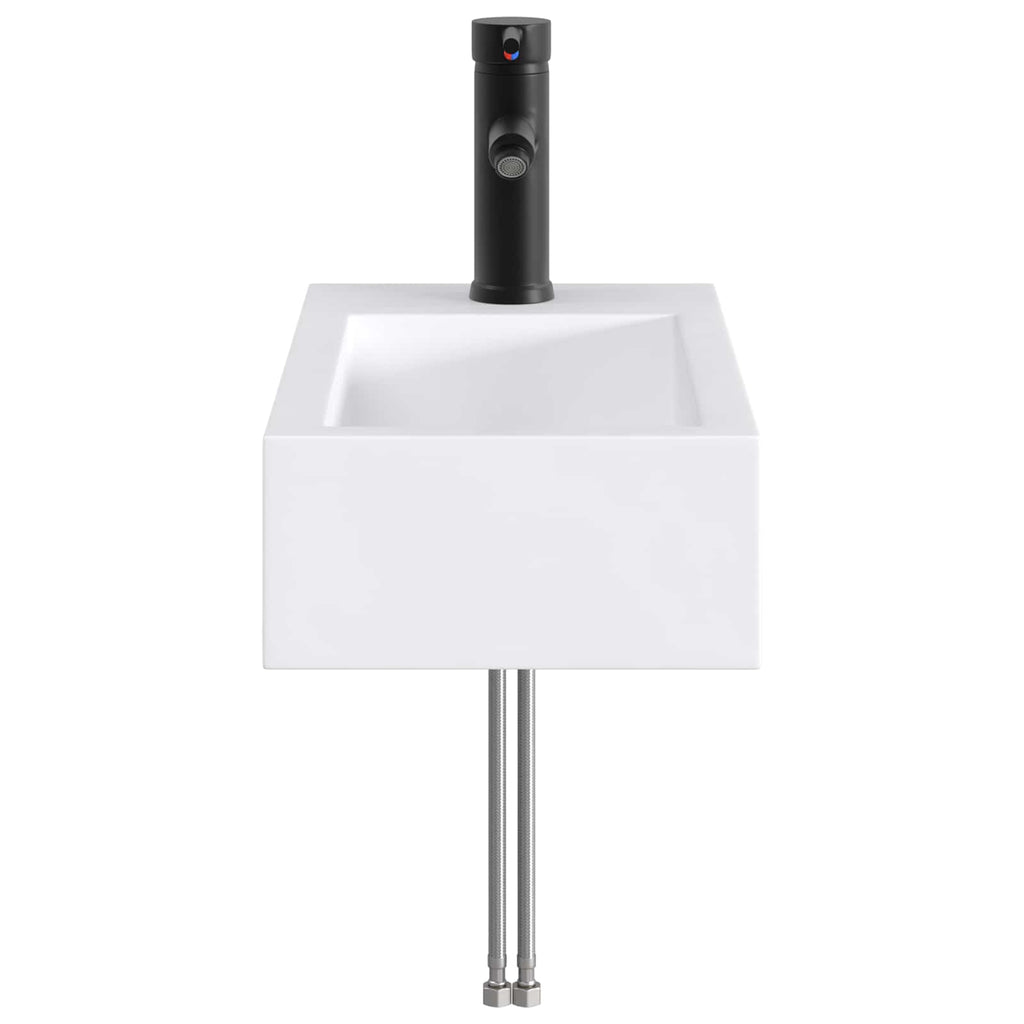 Waschbecken fürs Badezimmer Matt Schwarz 45,5 x 25,5 x 13 cm
