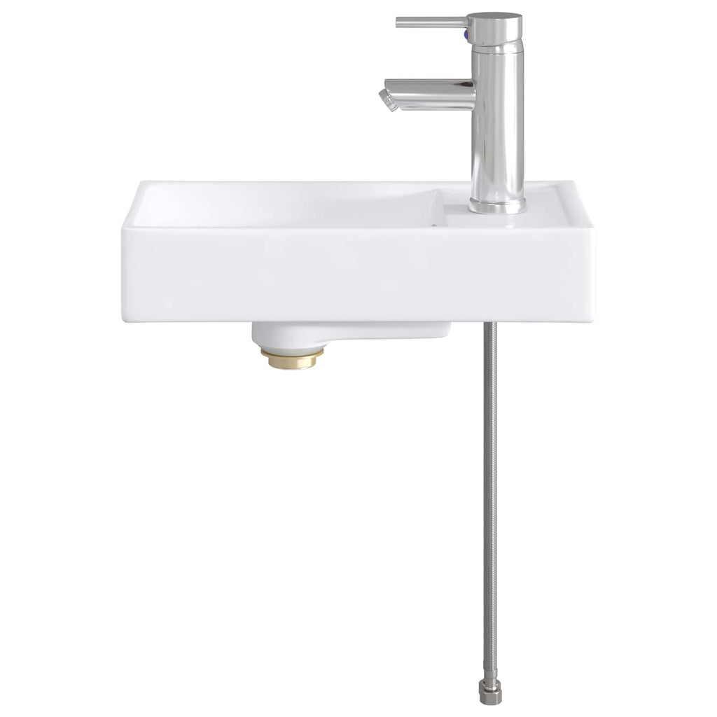 Waschbecken fürs Badezimmer Chrom 40,5 x 22,5 x 11,5 cm Metall