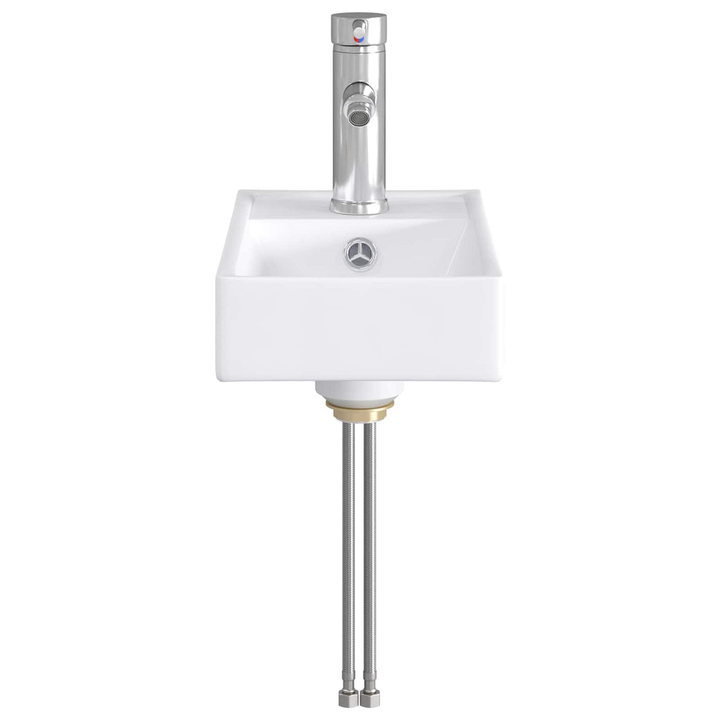 Waschbecken fürs Badezimmer Chrom 40,5 x 22,5 x 11,5 cm Metall