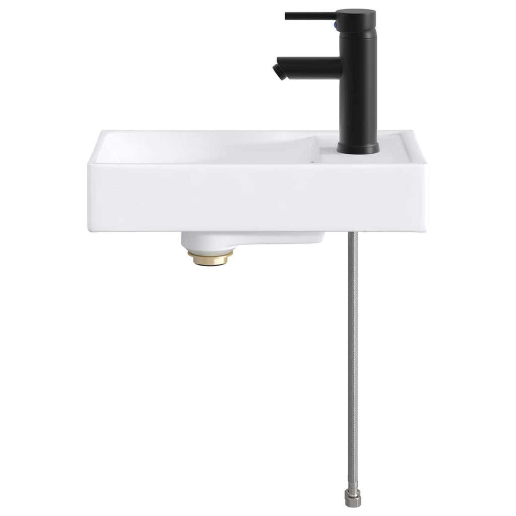 Waschbecken fürs Badezimmer Matt Schwarz 40,5 x 22,5 x 11,5 cm