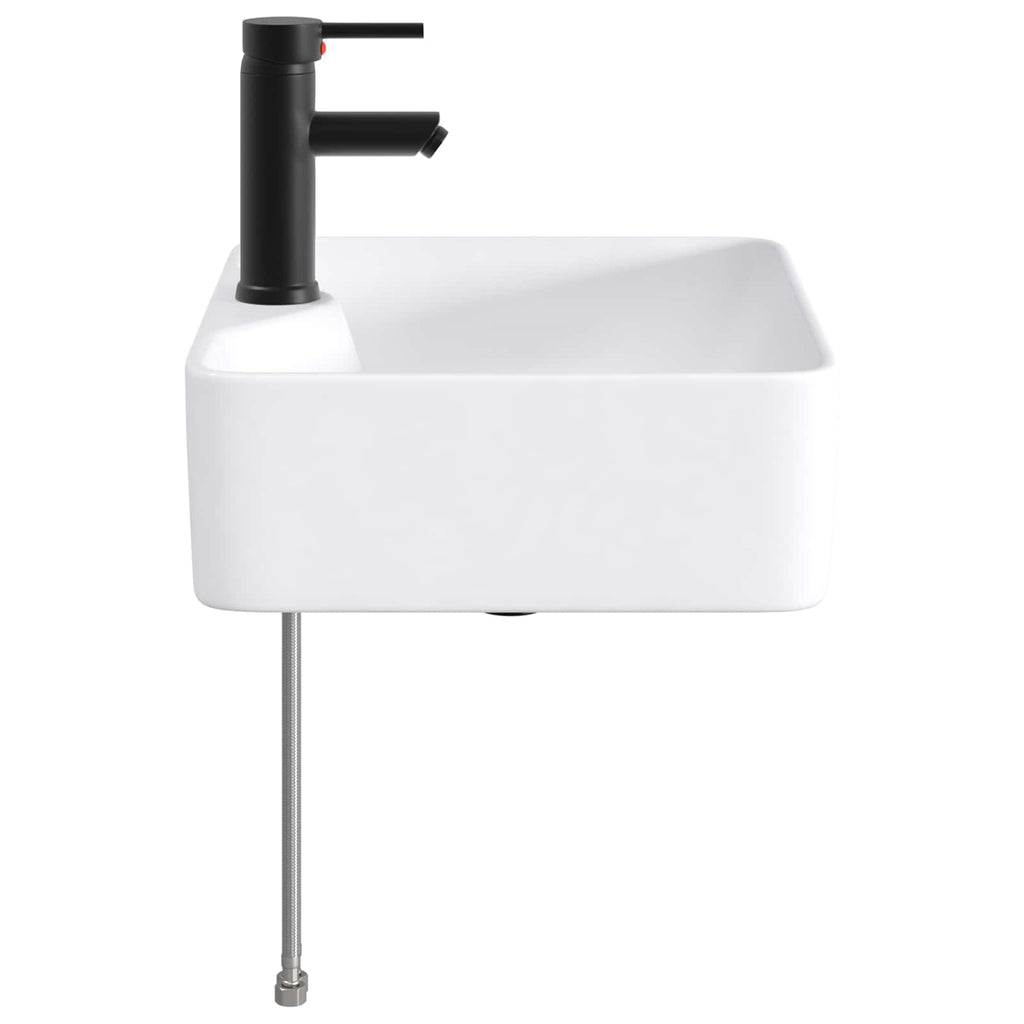 Waschbecken fürs Badezimmer Matt Schwarz 48,5 x 37,5 x 13 cm
