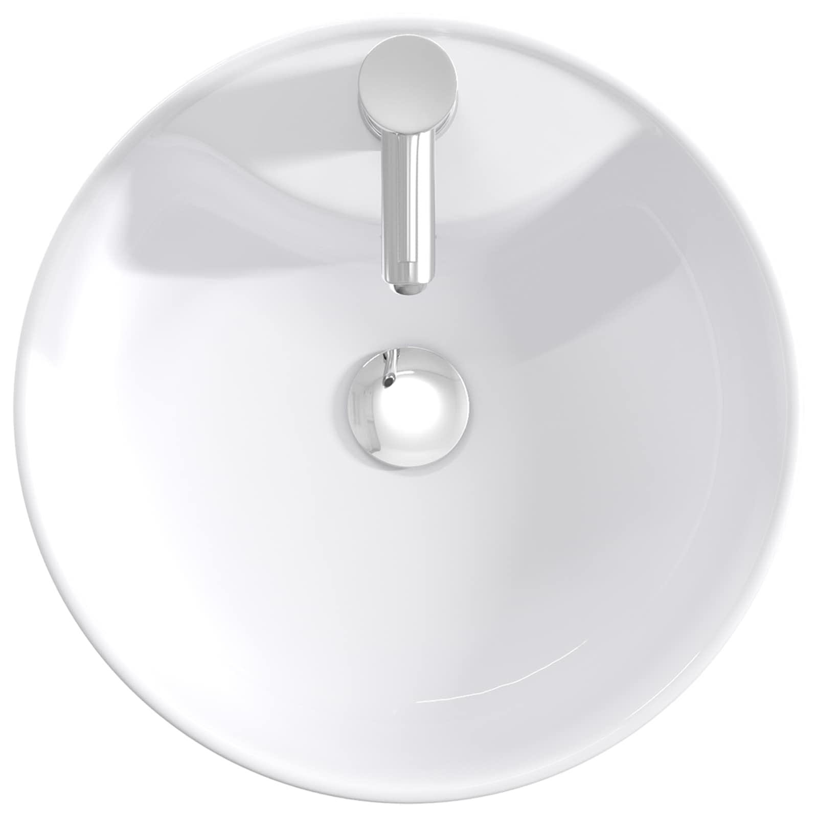 Waschbecken fürs Badezimmer Chrom 40,5 x 40,5 x 15 cm Metall