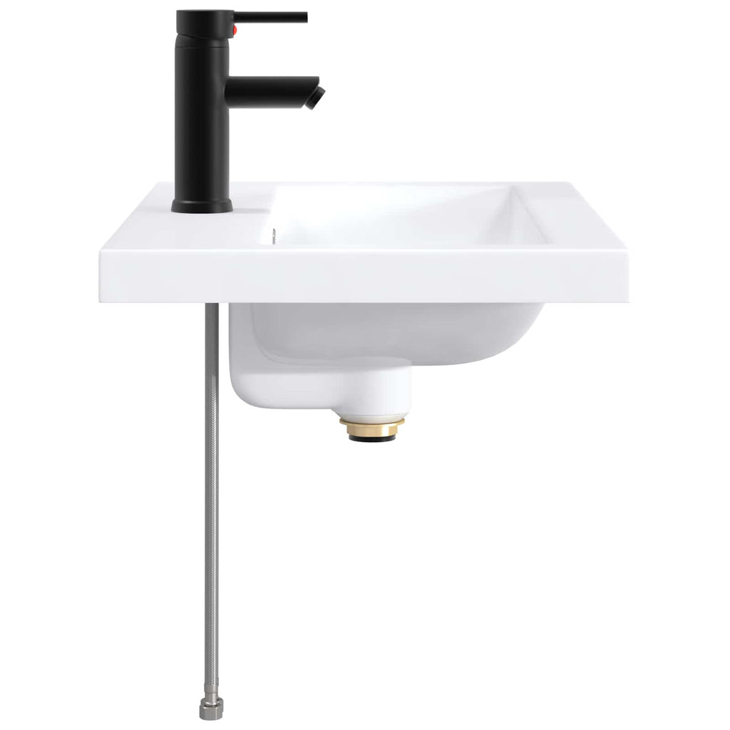 Waschbecken fürs Badezimmer Matt Schwarz 61 x 40 x 16,5 cm