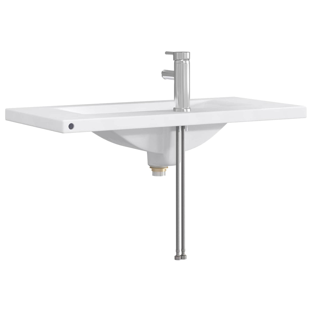Waschbecken fürs Badezimmer Chrom 81 x 40 x 17,5 cm Metall