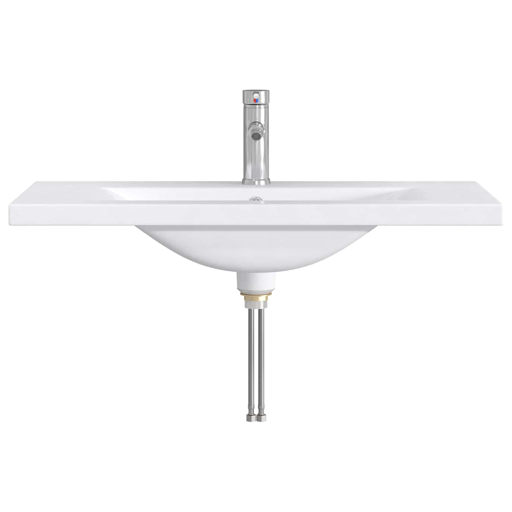 Waschbecken fürs Badezimmer Chrom 81 x 40 x 17,5 cm Metall