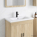 Waschbecken fürs Badezimmer Matt Schwarz 81 x 40 x 17,5 cm