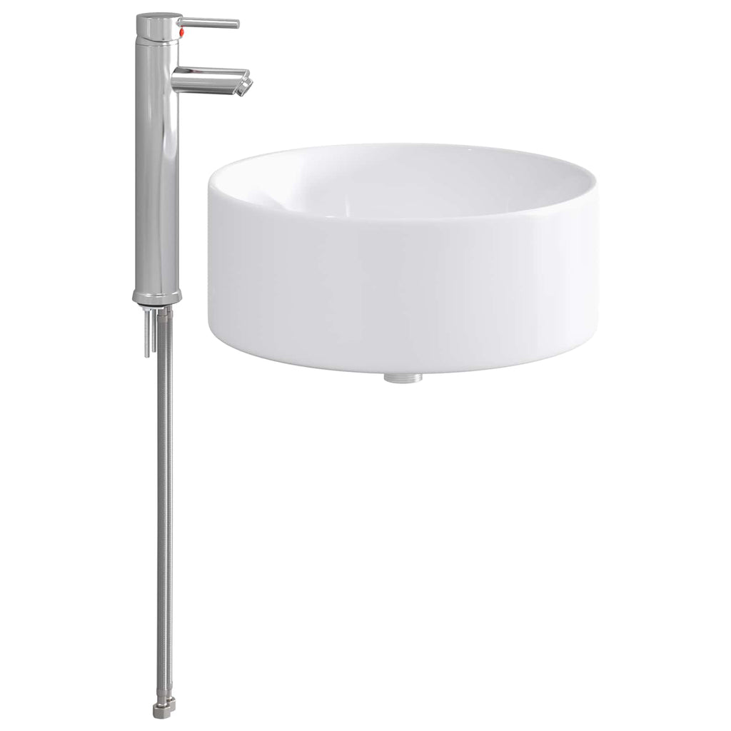 Waschbecken fürs Badezimmer Chrom 40,5 x 40,5 x 15,5 cm Metall