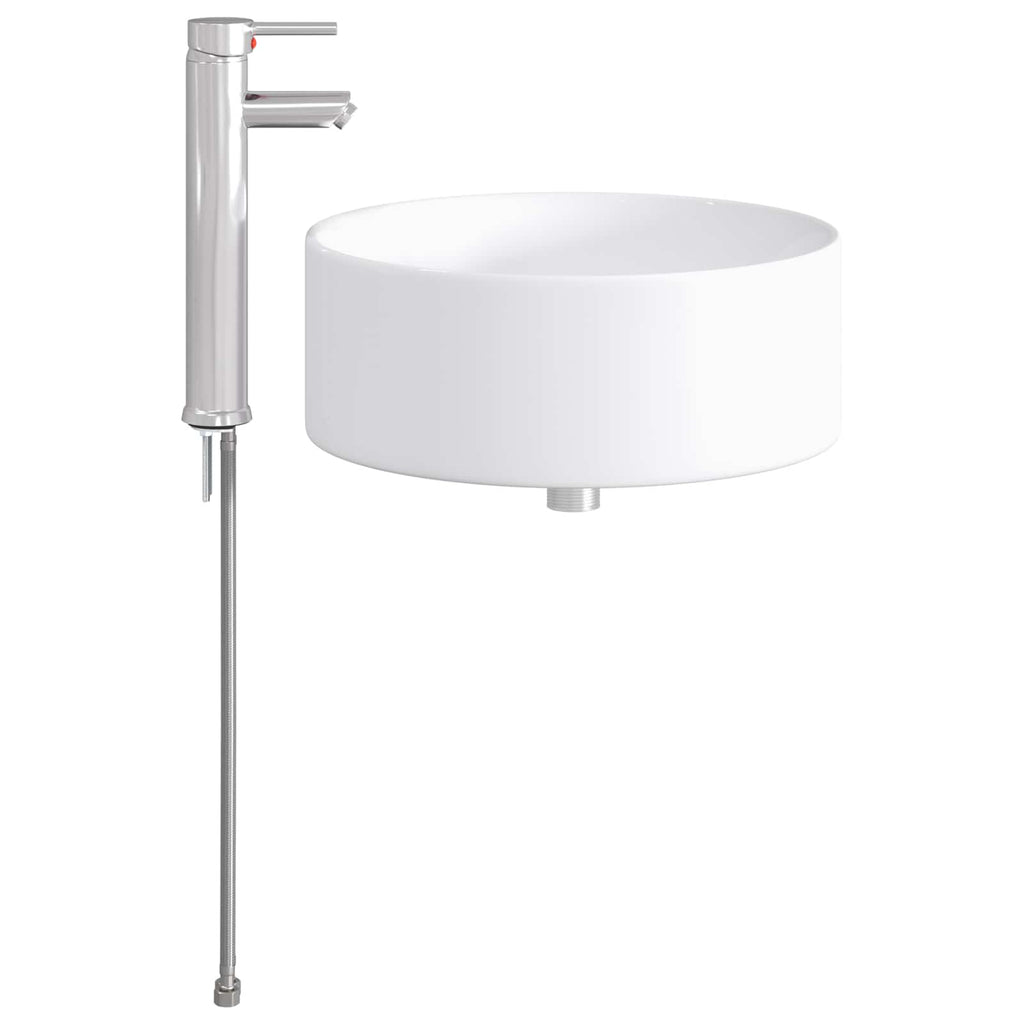 Waschbecken fürs Badezimmer Chrom 40,5 x 40,5 x 15,5 cm Metall