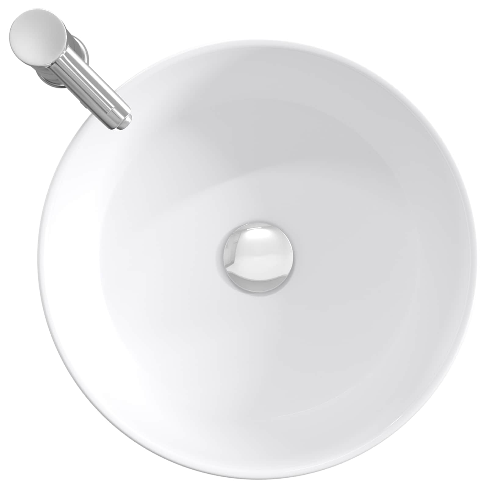 Waschbecken fürs Badezimmer Chrom 40,5 x 40,5 x 15,5 cm Metall
