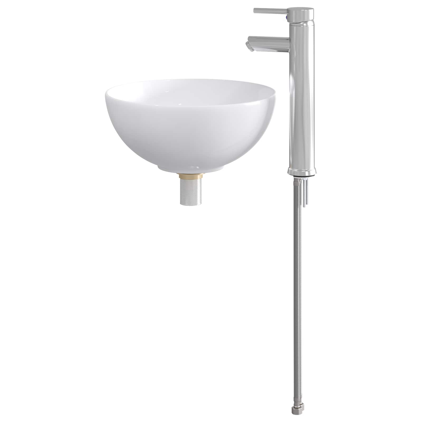 Waschbecken fürs Badezimmer Chrom 32 x 32 x 13 cm Metall