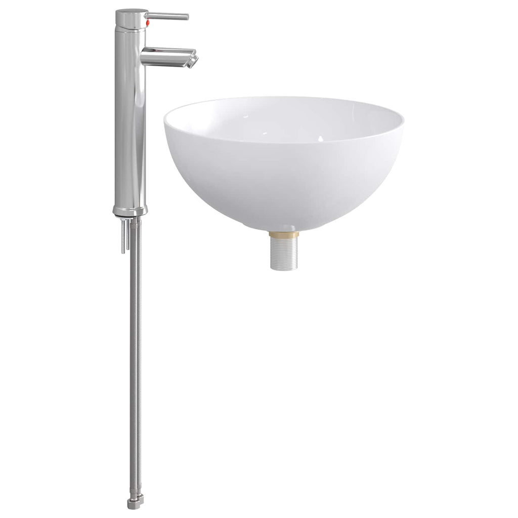 Waschbecken fürs Badezimmer Chrom 35,5 x 35,5 x 14,5 cm Metall
