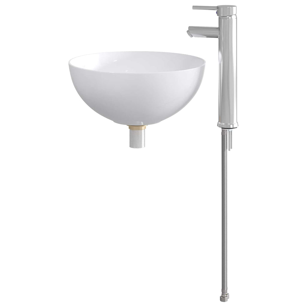 Waschbecken fürs Badezimmer Chrom 35,5 x 35,5 x 14,5 cm Metall