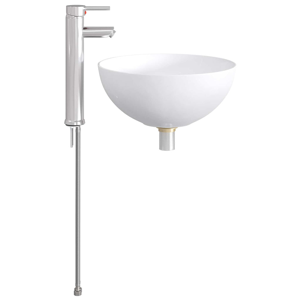 Waschbecken fürs Badezimmer Chrom 35,5 x 35,5 x 14,5 cm Metall