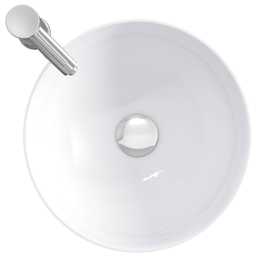 Waschbecken fürs Badezimmer Chrom 35,5 x 35,5 x 14,5 cm Metall