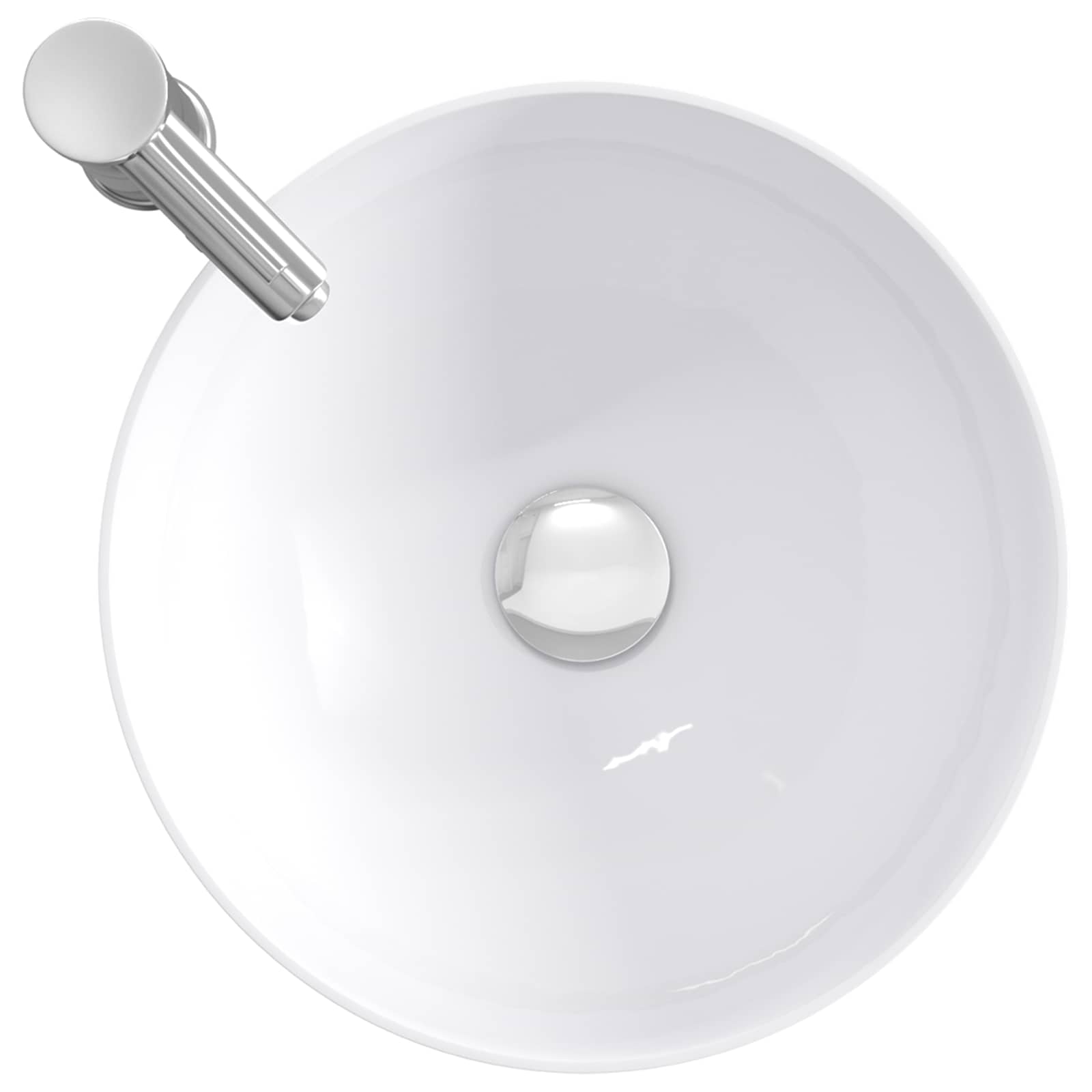 Waschbecken fürs Badezimmer Chrom 35,5 x 35,5 x 14,5 cm Metall