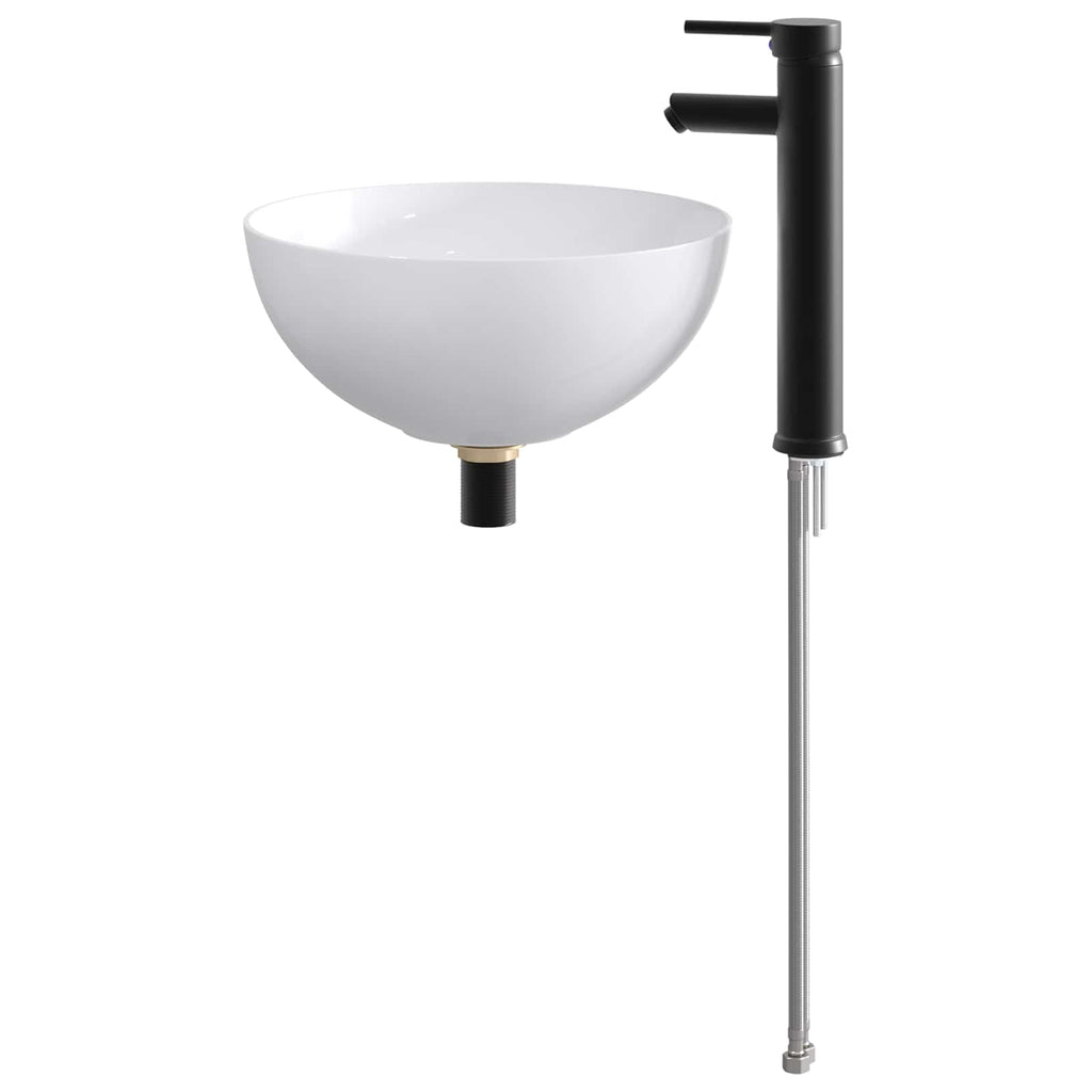 Waschbecken fürs Badezimmer Matt Schwarz 35,5 x 35,5 x 14,5 cm