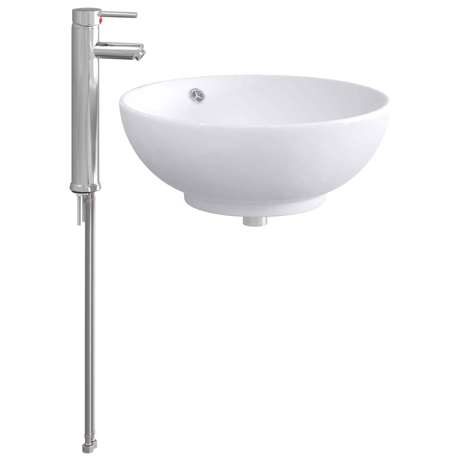 Waschbecken fürs Badezimmer Chrom 44 x 44 x 16 cm Metall