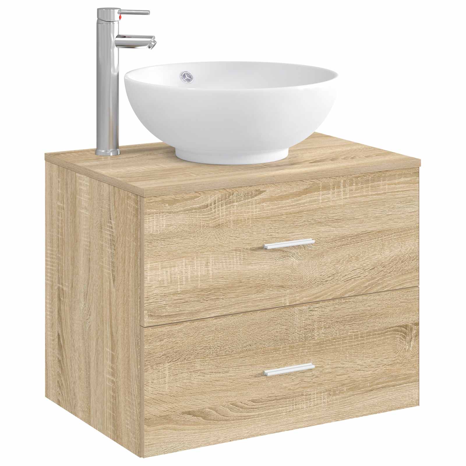 Waschbecken fürs Badezimmer Chrom 44 x 44 x 16 cm Metall