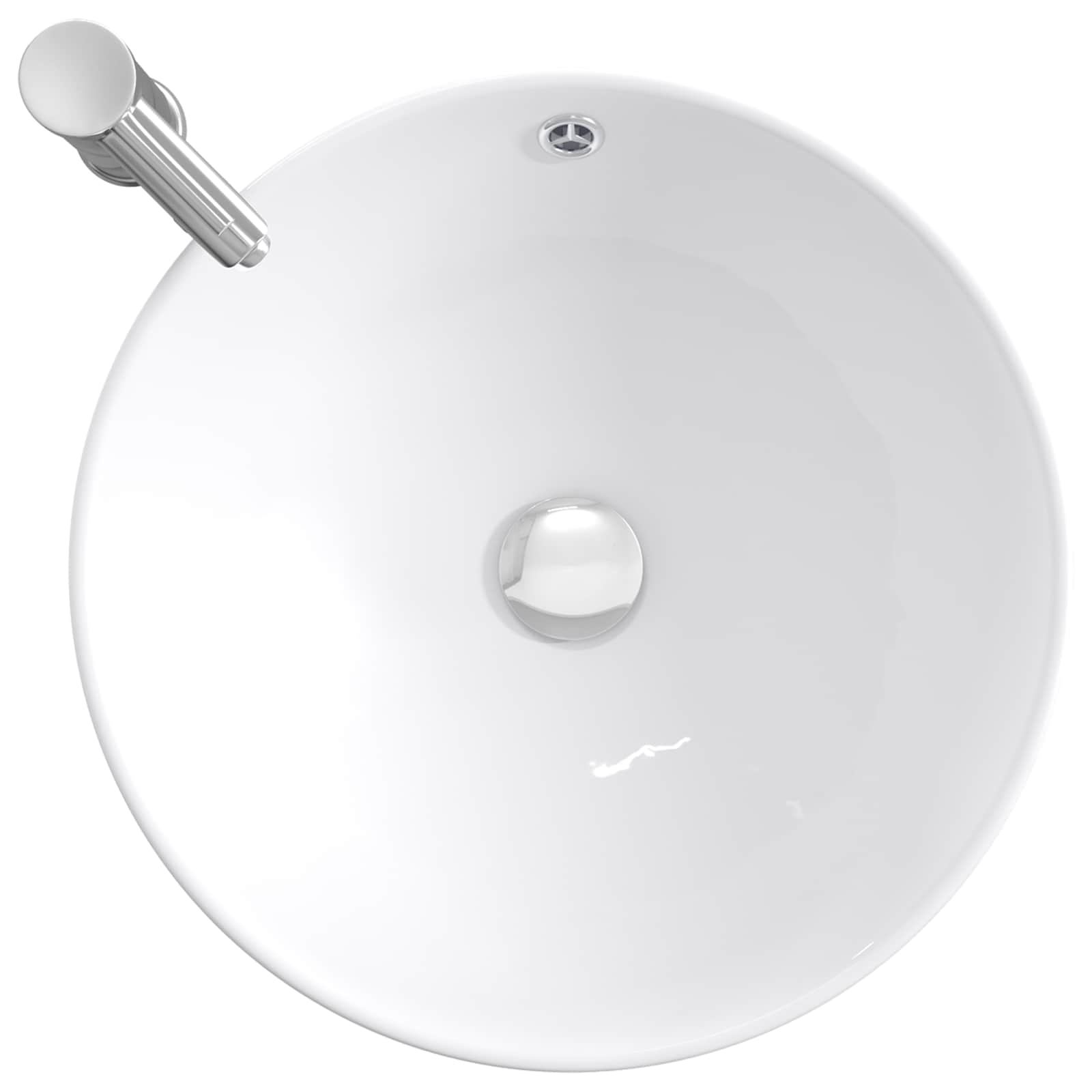 Waschbecken fürs Badezimmer Chrom 44 x 44 x 16 cm Metall