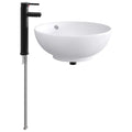 Waschbecken fürs Badezimmer Matt Schwarz 44 x 44 x 16 cm Metall